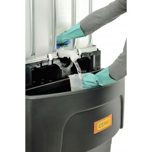 IBC lovilna posoda 1100/1 s PE rešetko, podaljšana IBC lovilna posoda 1100/1 s PE rešetko, podaljšana