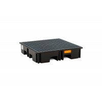 PE lovilna posoda 220/4 220 l s pocinkano rešetko