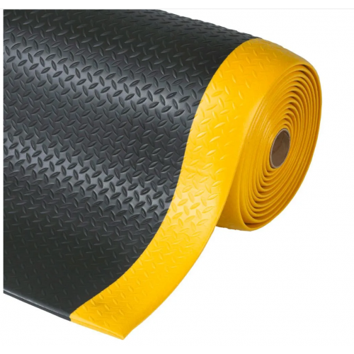 Podloga za delovno mesto Diamond Soft-Tred, DS 9.K, širina 90 cm, dolžina do 18 m, rumeno/črna