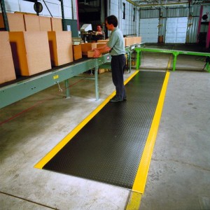 Podloga za delovno mesto Diamond Soft-Tred, DS 9.K, širina 90 cm, dolžina do 18 m, rumeno/črna
