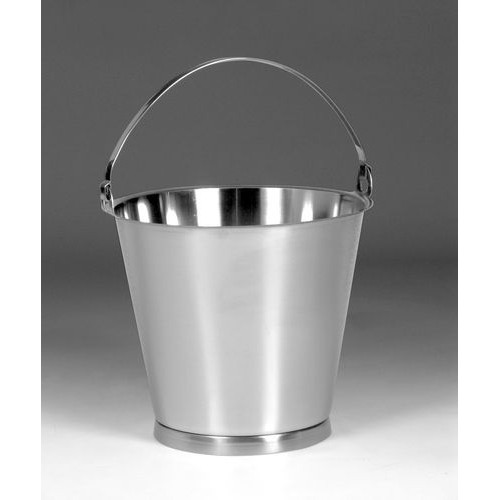 Vedro iz nerjavečega jekla, prostornina 10 litrov