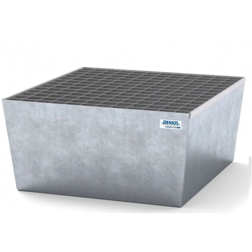 Lovilna posoda classic-line za 1 sod, pocinkana, z rešetko, 885x815x378 Lovilna posoda classic-line za 1 sod, pocinkana, z rešetko, 885x815x378