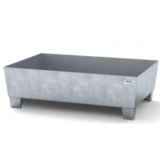 Lovilna posoda classic-line za 1 sod, pocinkana, brez rešetke, 1236x815x355