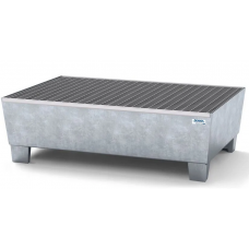 Lovilna posoda classic-line za 2 soda, pocinkana, z rešetko, 1236x815x355 cm Lovilna posoda classic-line za 2 soda, pocinkana, z rešetko, 1236x815x355 cm