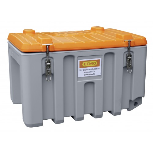 CEMbox 150 l siv z oranžnim pokrovom
