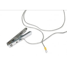 Ozemljitveni kabel z 1 kleščami / 1 sponko in ATEX odobritvijo, dolžina kabla 2 m