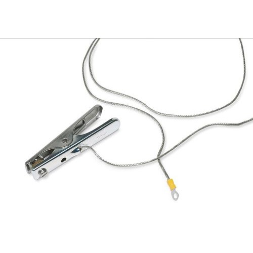 Ozemljitveni kabel z 1 kleščami / 1 sponko in ATEX odobritvijo, dolžina kabla 2 m