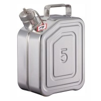 Posoda iz nerjavečega jekla z navojnim pokrovom in varnostnim ventilom, 5 litrov