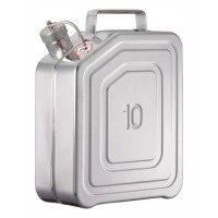 Posoda iz nerjavečega jekla z navojnim pokrovom in varnostnim ventilom, 10 litrov Posoda iz nerjavečega jekla z navojnim pokrovom in varnostnim ventilom, 10 litrov