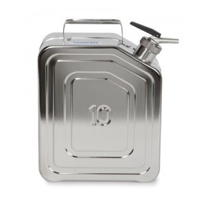 Kanister iz nerjavečega jekla s fino dozirno pipo, 10 litrov