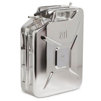 Kanister iz nerjavečega jekla s fino dozirno pipo, 20 litrov