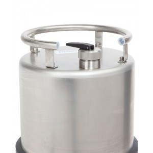 Varnostna posoda iz nerjavečega jekla, s pipo 3/4", 25 litrov