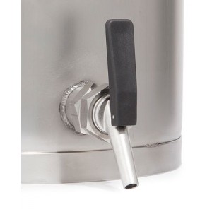 Varnostna posoda iz nerjavečega jekla, s pipo 3/4", 25 litrov