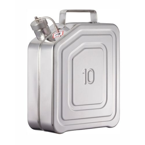 Posoda iz nerjavečega jekla z navojnim pokrovom, 10 litrov