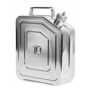 Posoda iz nerjavečega jekla z navojnim pokrovom, 10 litrov