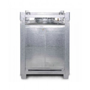 ASF zabojnik, dvostenski, 1000 l, vroče cinkano