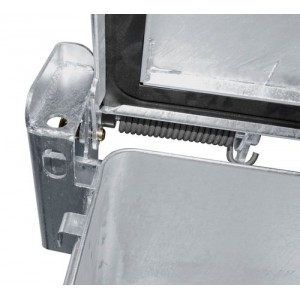 ASP zabojnik za zbiranje in transport, 240 l, vroče cinkano