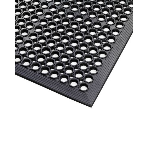 Ergonomske varnostne preproge za mokre prostore ST 9.30, črne, 90 x 295 cm