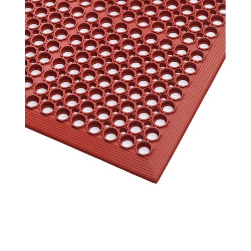 Ergonomske varnostne preproge za mokre prostore ST 9.15, rdeče, 90 x 150 cm