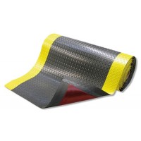 Podloga proti utrujenosti CT 15 K, PVC, črno/rumena, širina 152 cm, dolžina max 22,8 m