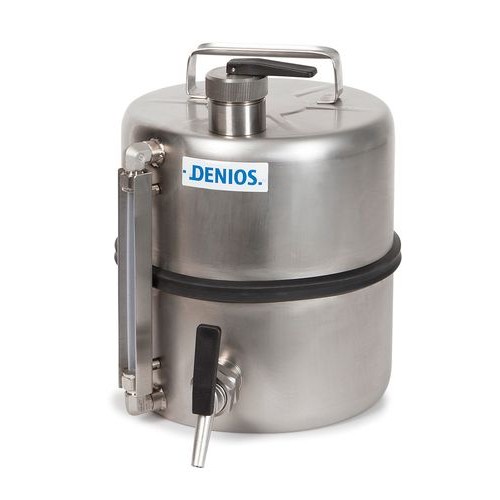 Posoda iz nerjavečega jekla z indikatorjem nivoja, 10 litrov Posoda iz nerjavečega jekla z indikatorjem nivoja, 10 litrov