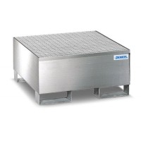 Lovilna posoda pro-line iz nerjavečega jekla za 1 sod, z rešetko iz nerjavečega jekla, 850x870x430