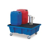 Lovilna posoda classic-line 60l, s PE rešetko, na kolesih