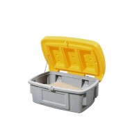 Posoda za pesek SB 100 iz polietilena, 100 litrov, rumen pokrov