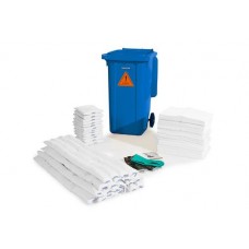 DENSORB komplet veziv za ukrepanje ob razlitju olja, v modri posodi s kolesi B 24 DENSORB komplet veziv za ukrepanje ob razlitju olja, v modri posodi s kolesi B 24