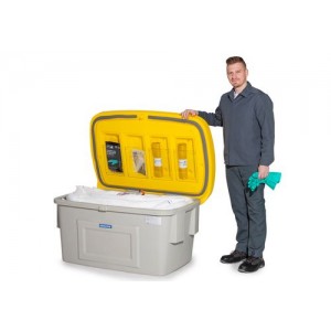 DENSORB komplet veziv za ukrepanje ob razlitju olja, v varnostni škatli SF400