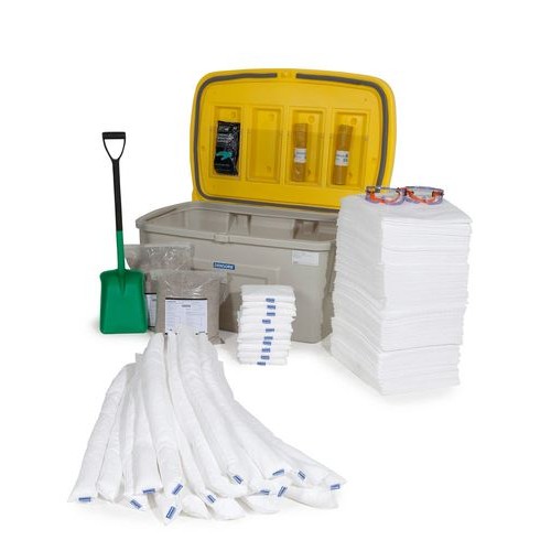 DENSORB komplet veziv za ukrepanje ob razlitju olja, v varnostni škatli SF400