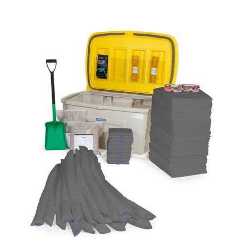 DENSORB komplet za ukrepanje ob razlitju, varnostna škatla SF400, univerzalna izvedba