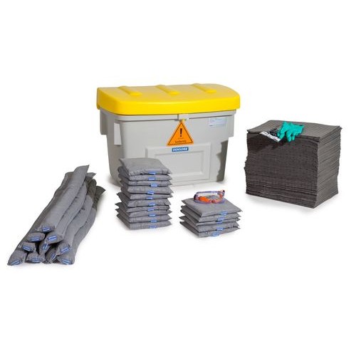 DENSORB komplet za ukrepanje ob razlitju varnostna škatla SF200, univerzalna izvedba