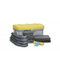 DENSORB komplet za ukrepanje ob razlitju, varnostna škatla SF100, univerzalna izvedba