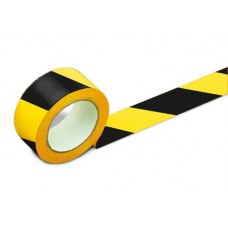 Trak za označevanje tal, širine 50 mm, rumen/črn, 2 zvitka