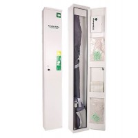 Omarica za prvo pomoč iz jeklene pločevine, bela