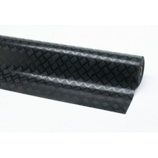 Gumijast nedrseč tekač, odporen na olje, 140 cm x 10 m, črn