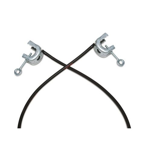 Ozemljitveni kabel z 2 C sponkama in izolacijo, dolžina kabla 2 m