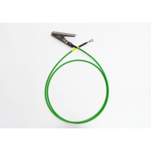 Ozemljitveni kabel z 1 kleščami / 1 sponko, izolacijo in ATEX odobritvijo, dolžina kabla 2 m