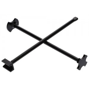 Križni ključ, jeklen, lakiran, za odpiranje najpogostejših zapiral za sode Križni ključ, jeklen, lakiran, za odpiranje najpogostejših zapiral za sode