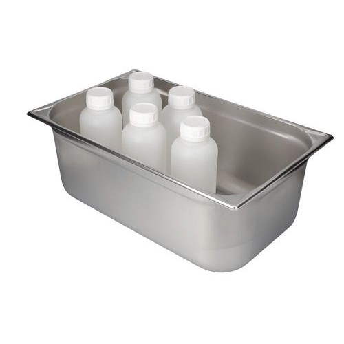 Pladenj za male posode GN 1/1-200 iz nerjavečega jekla, 26,5 l Pladenj za male posode GN 1/1-200 iz nerjavečega jekla, 26,5 l