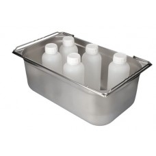 Pladenj za male posode GN-B 1/1-200 iz nerjavečega jekla, z ročajem, 26,5 l