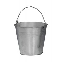 Vedro, pocinkano, 12 litrov, PU = 10 kosov