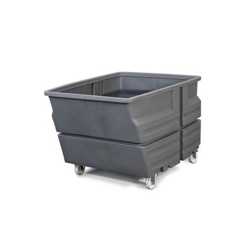 Kontejner iz polietilena (PE), s kolesi, 800 litrov, siv