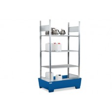 Regal RPF 1060 za vnetljive snovi, barvana zbirna posoda, 4 pocinkane police