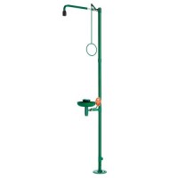 Prha za telo in oči s koritom, zelena, talna montaža, BR 837 085 / 75L