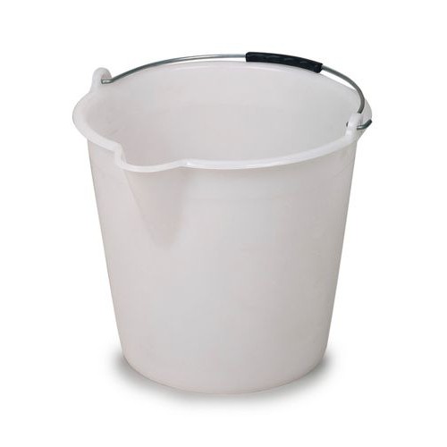 Industrijsko vedro iz polietilena, 17 l, belo, PU = 10 kosov Industrijsko vedro iz polietilena, 17 l, belo, PU = 10 kosov