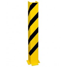 Zaščita proti trku U-profil 1200, plastificiran, rumen s črnimi črtami, višina 1200 mm
