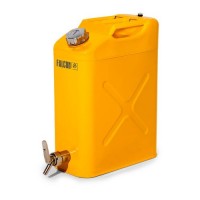 Jeklena varnostna posoda FALCON, barvana, s fino dozirno pipo, 20 litrov