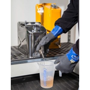 Varnostni kanister FALCON iz nerjavečega jekla, s pipo za polnjenje, 10 litrov